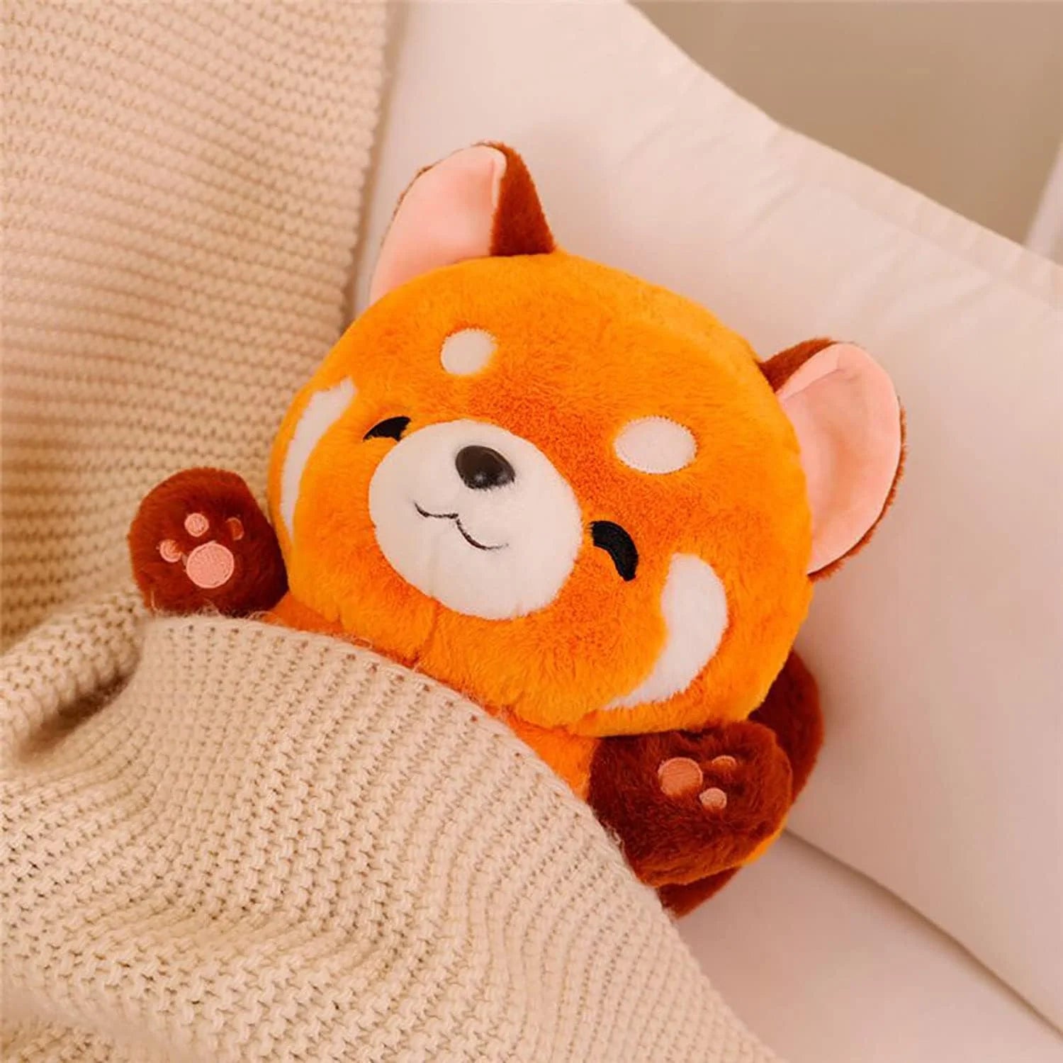 Red Panda Plush with Calming Breathing Motion – Soft & Comforting Companion